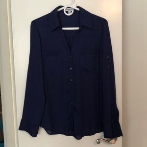 Express button down blouse